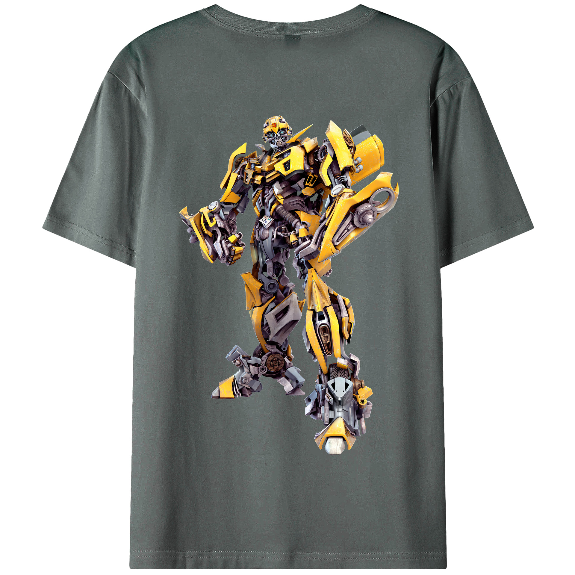 （画像用） Transformers トランスフォーマー 綿100％半袖Tシャツ（背面プリント）
